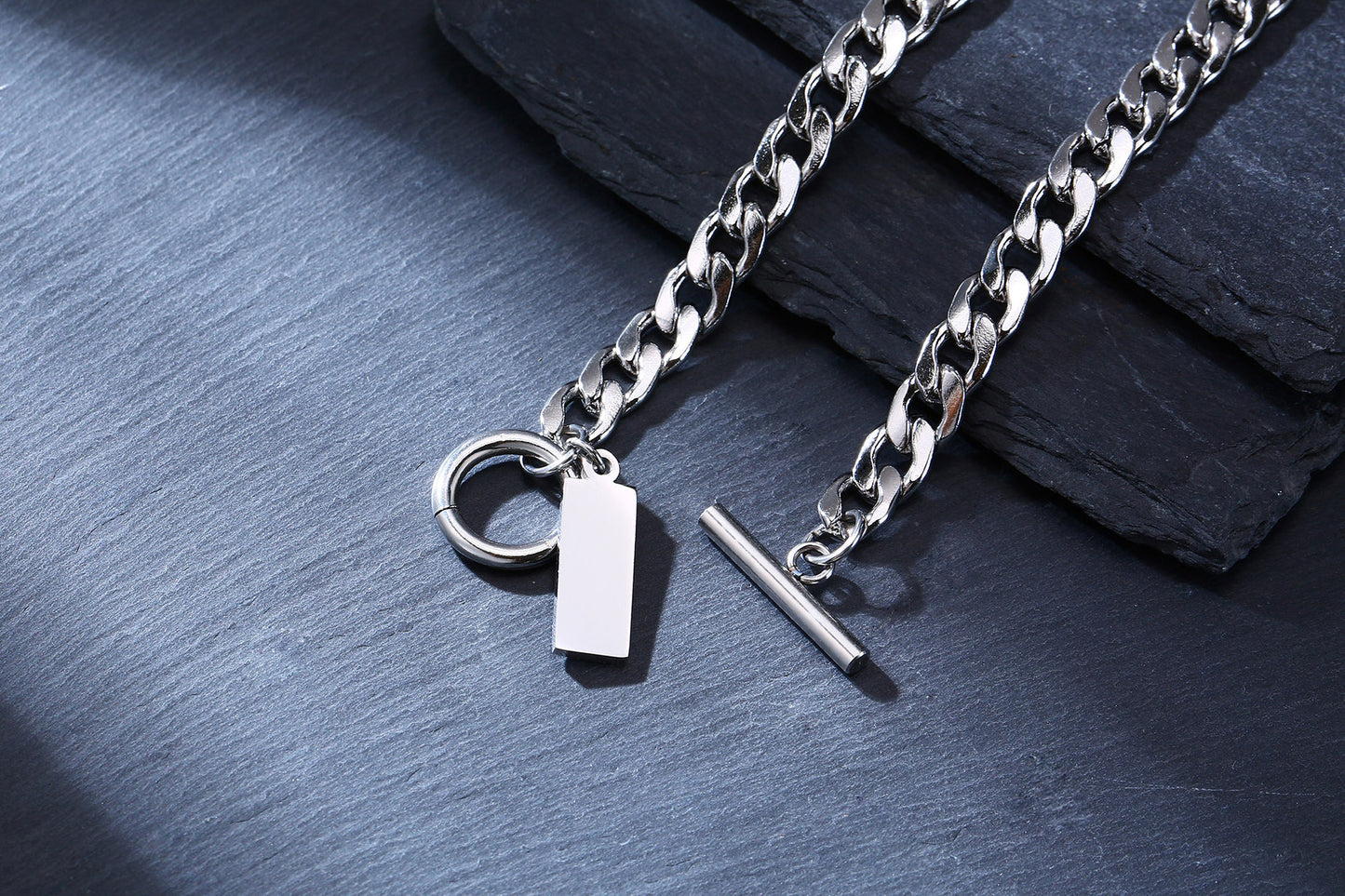 Europe And The United States New Stainless Steel OI Buckle Bracelet For Men