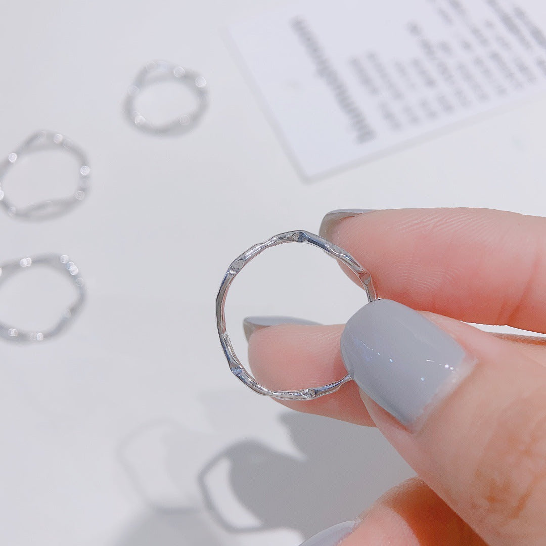 Sterling Silver Wave Ring