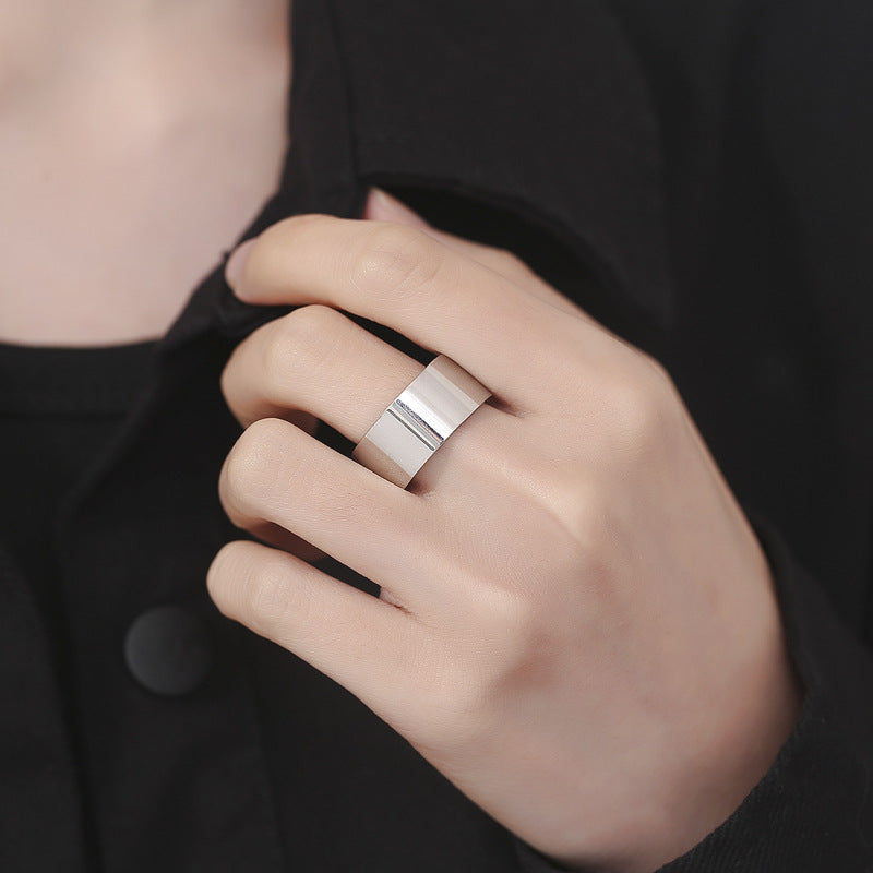 Steel Ring – Minimalist Wide Band