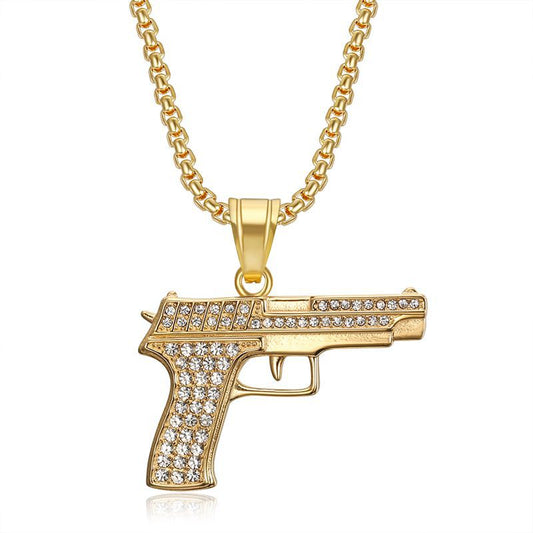Zircon Necklace - Statement Hip Hop Pendant