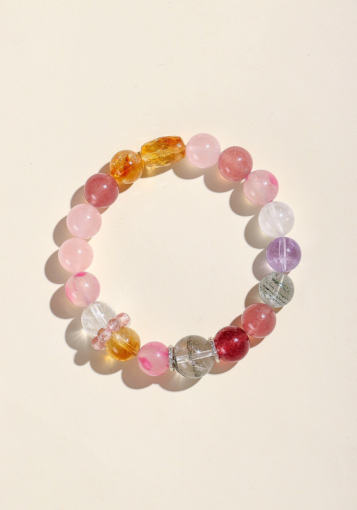 Planderful Fortune's Favor Bracelet – Fresh and Sweet Strawberry Crystal Design
