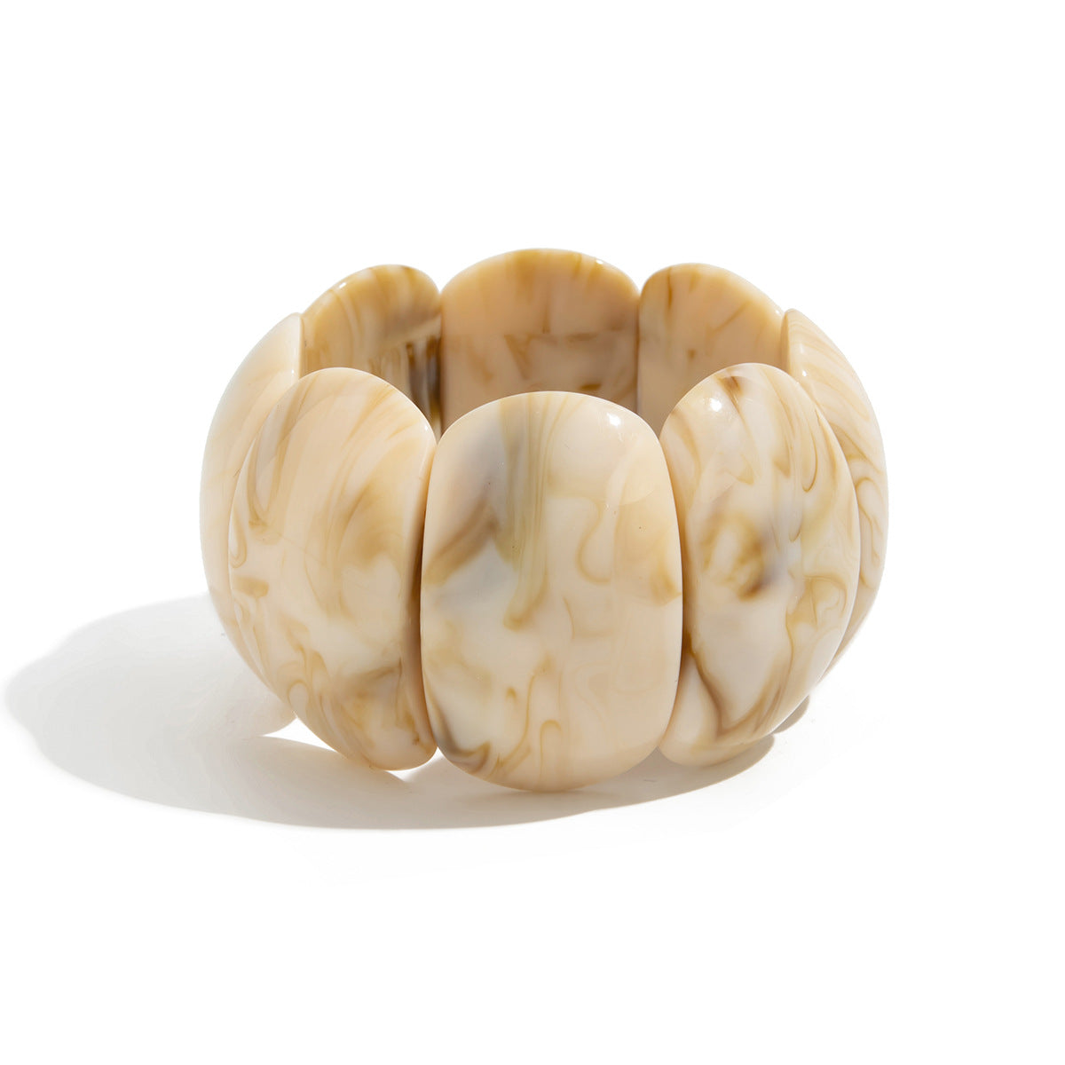 Elastic Exaggerated Acrylic Bracelet Wavy Ring Geometric Bracelet