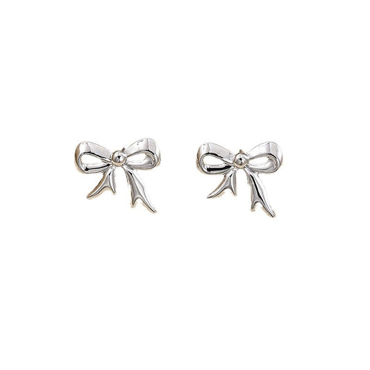 Chic Silk Bow Earrings with a Touch of Elegance