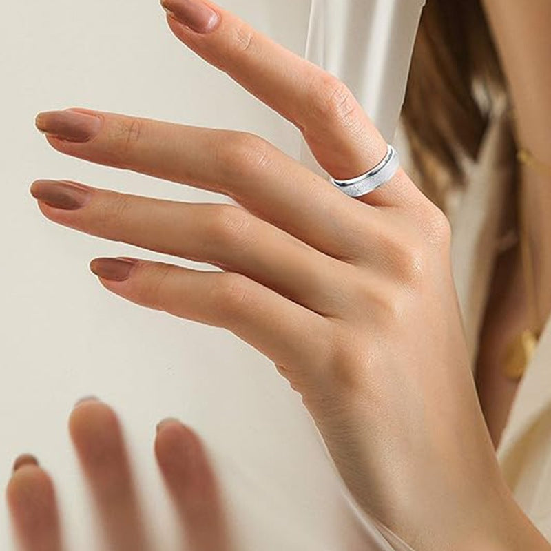 Rotatable Double Rotating Titanium Steel Decompression Ring For Women And Men By Planderful Everyday Genie