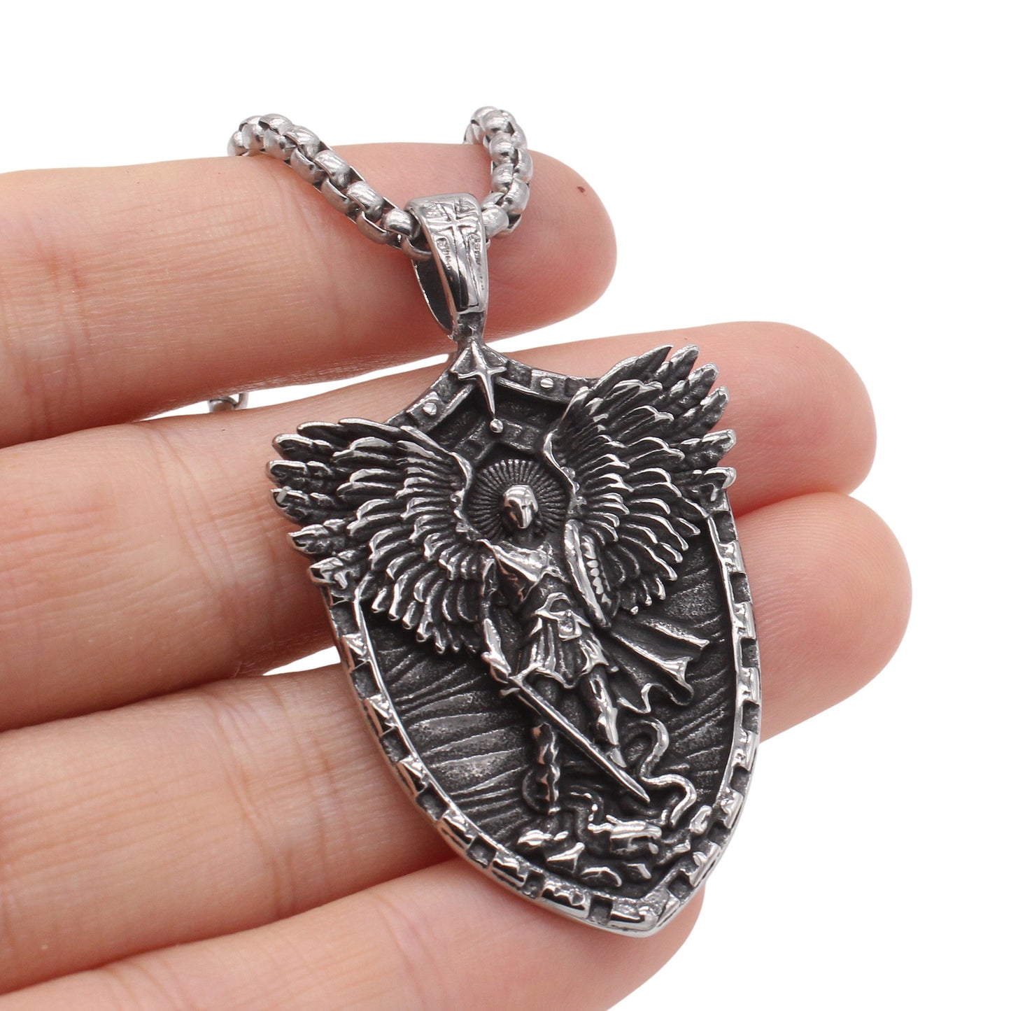 Planderful Jewelry Angel Wings Pendant For Men