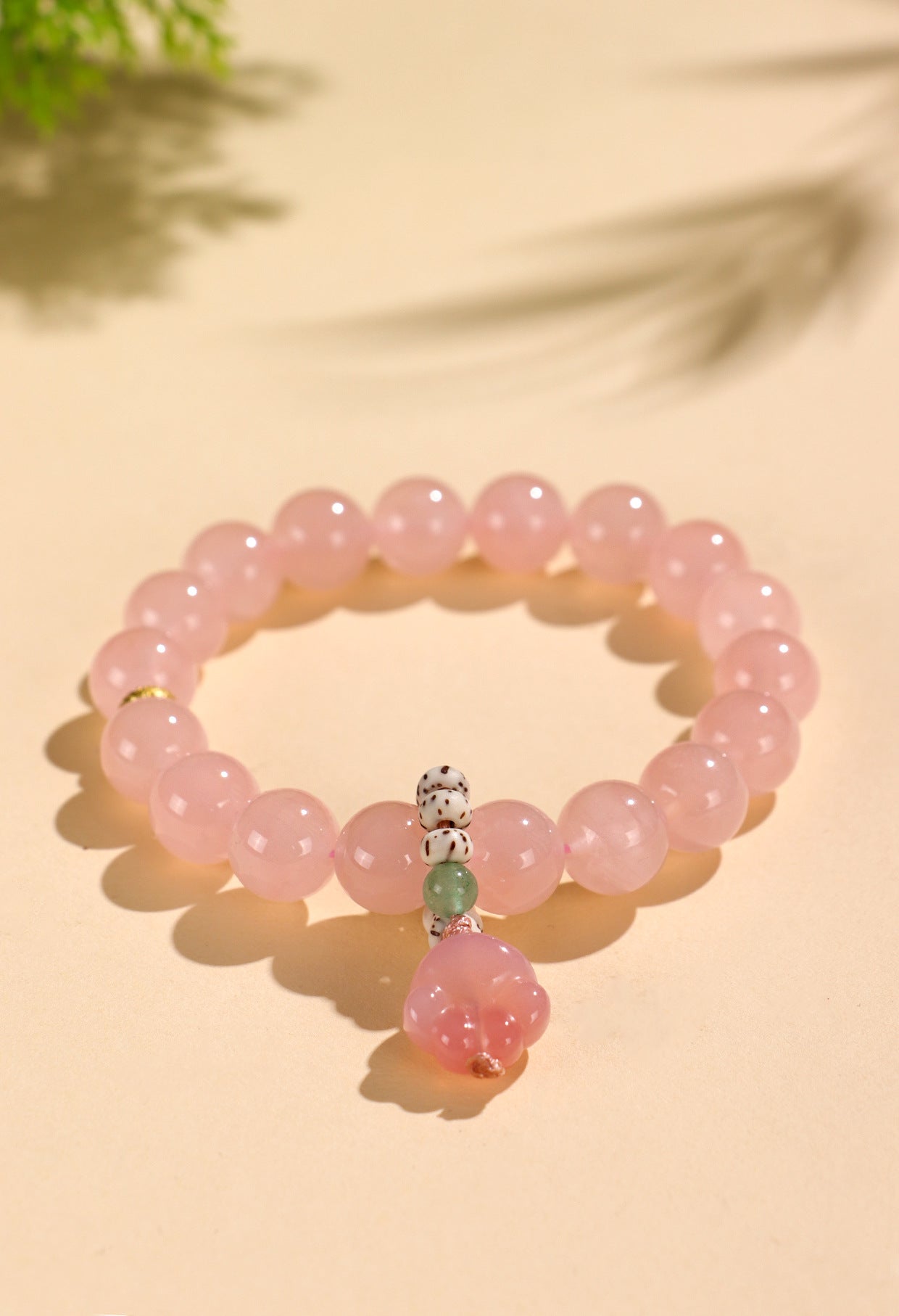 Planderful Fortune's Favor Bracelet – Elegant Pink Crystal Beads