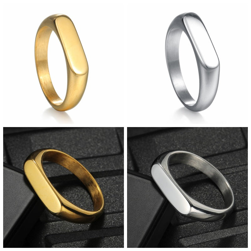 Planderful Everyday Genie Gold Plated Stainless Steel Couple Ring Set For Him And Her Unisex Protection Non Fade Shine