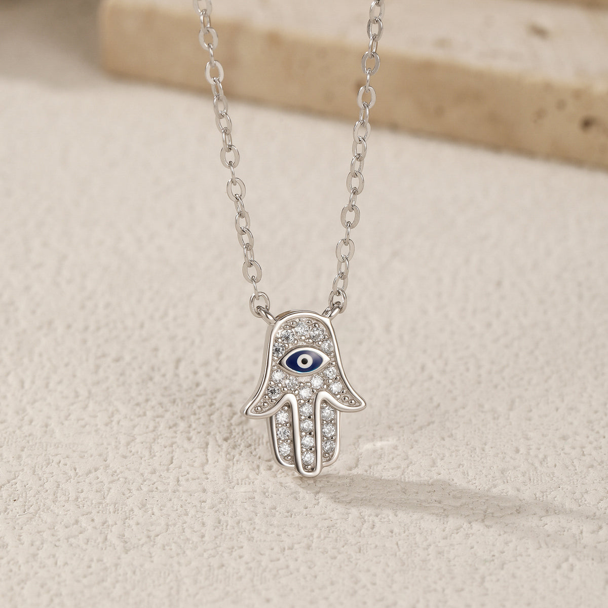 925 Sterling Silver Palm Necklace