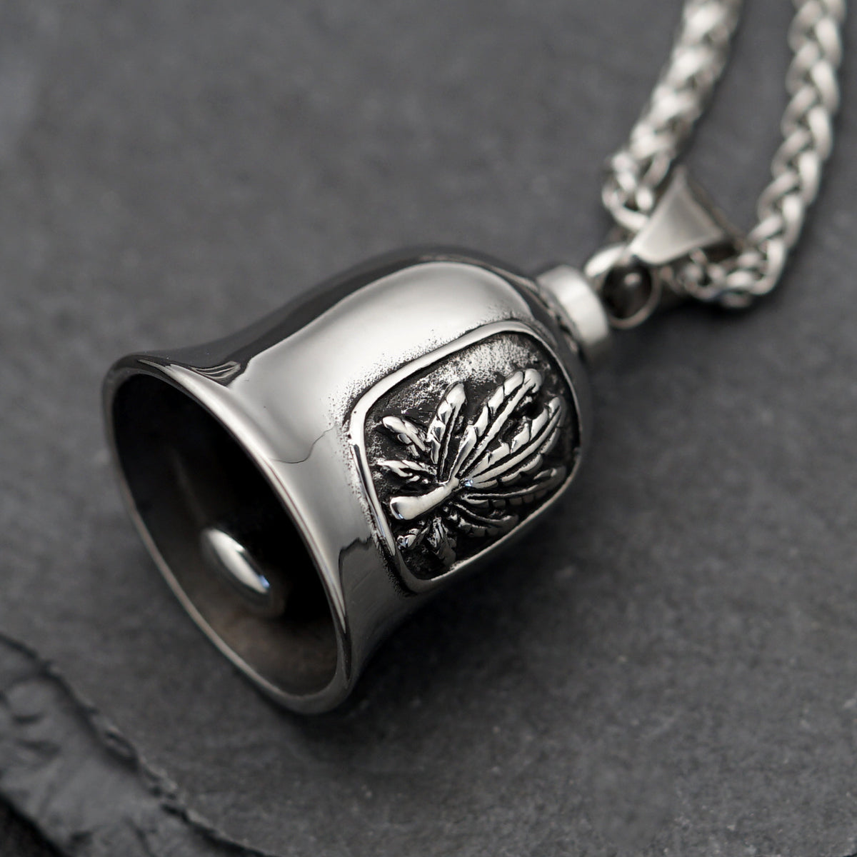 Punk Maple Leaf Stainless Steel Pendant Necklace