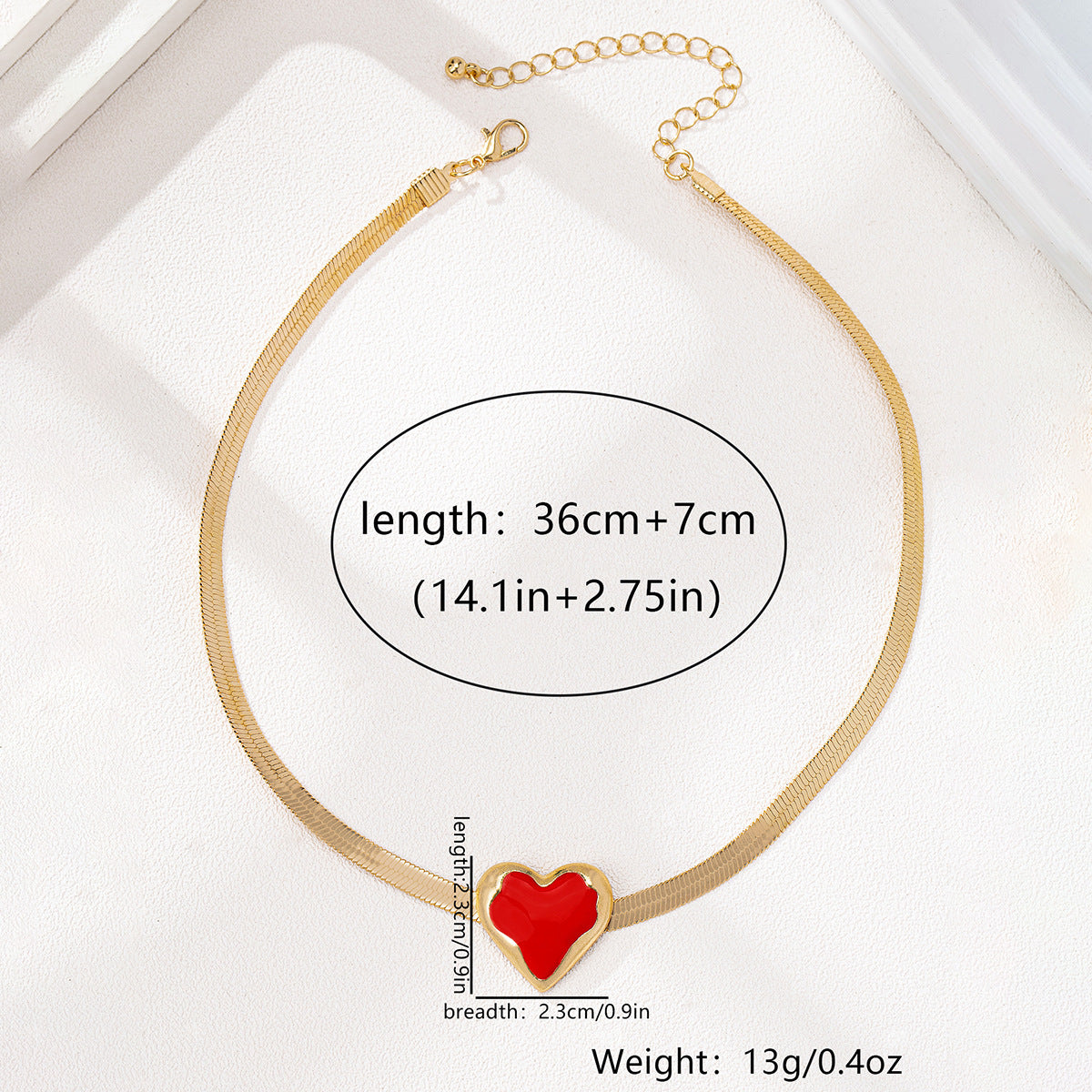 Planderful Vienna Verve Necklace – Fashionable Drip Love Pendant