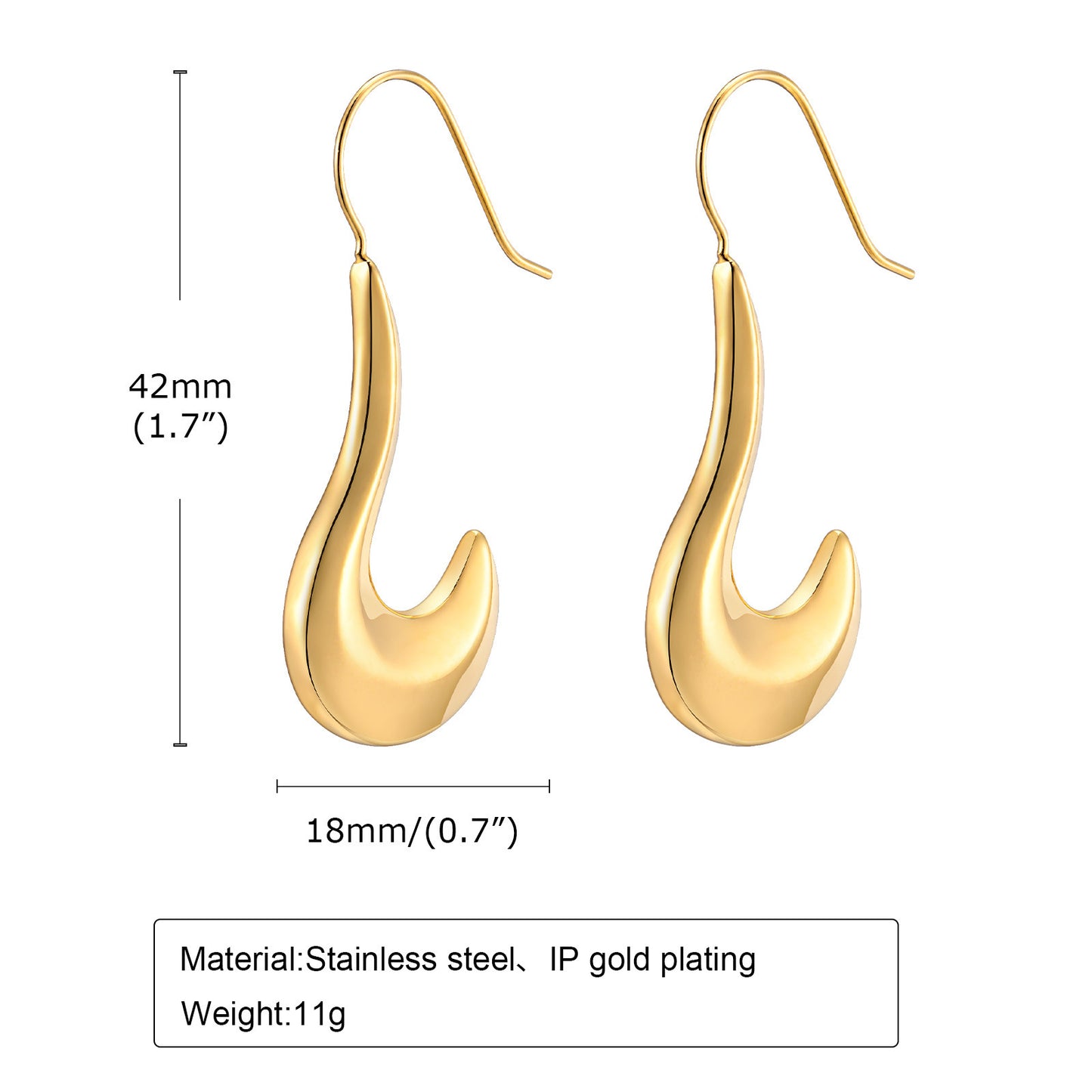 Cross-Border European And American Jewelry Stainless Steel Earrings