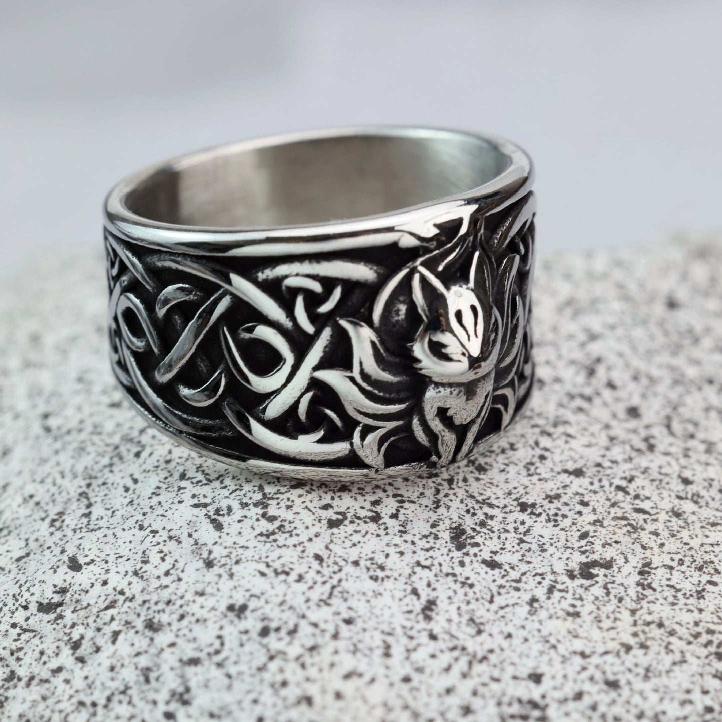 Cross-Border New Products Nine-Tailed Fox Men's Ring