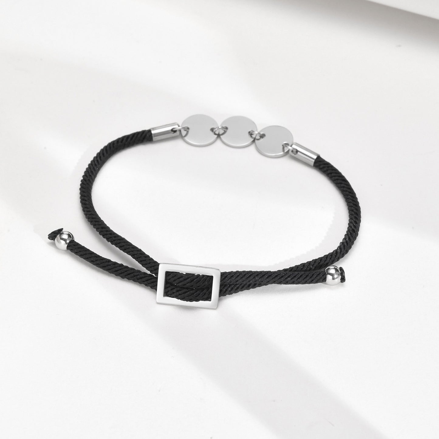 Personalized Hand Rope Stainless Steel Adjustable Bracelet