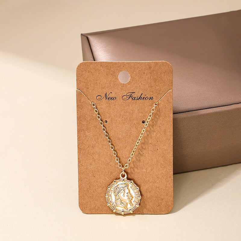 European Charm Coin Pendant Necklace - Vienna Verve Collection