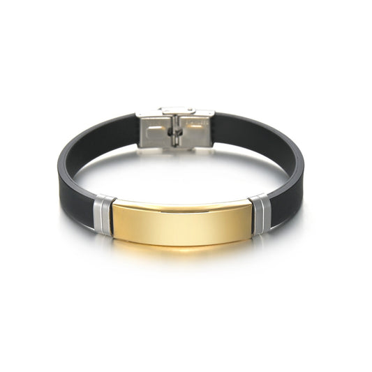 Classic Titanium Steel Bracelet for Men - Fade-Resistant European-inspired Design