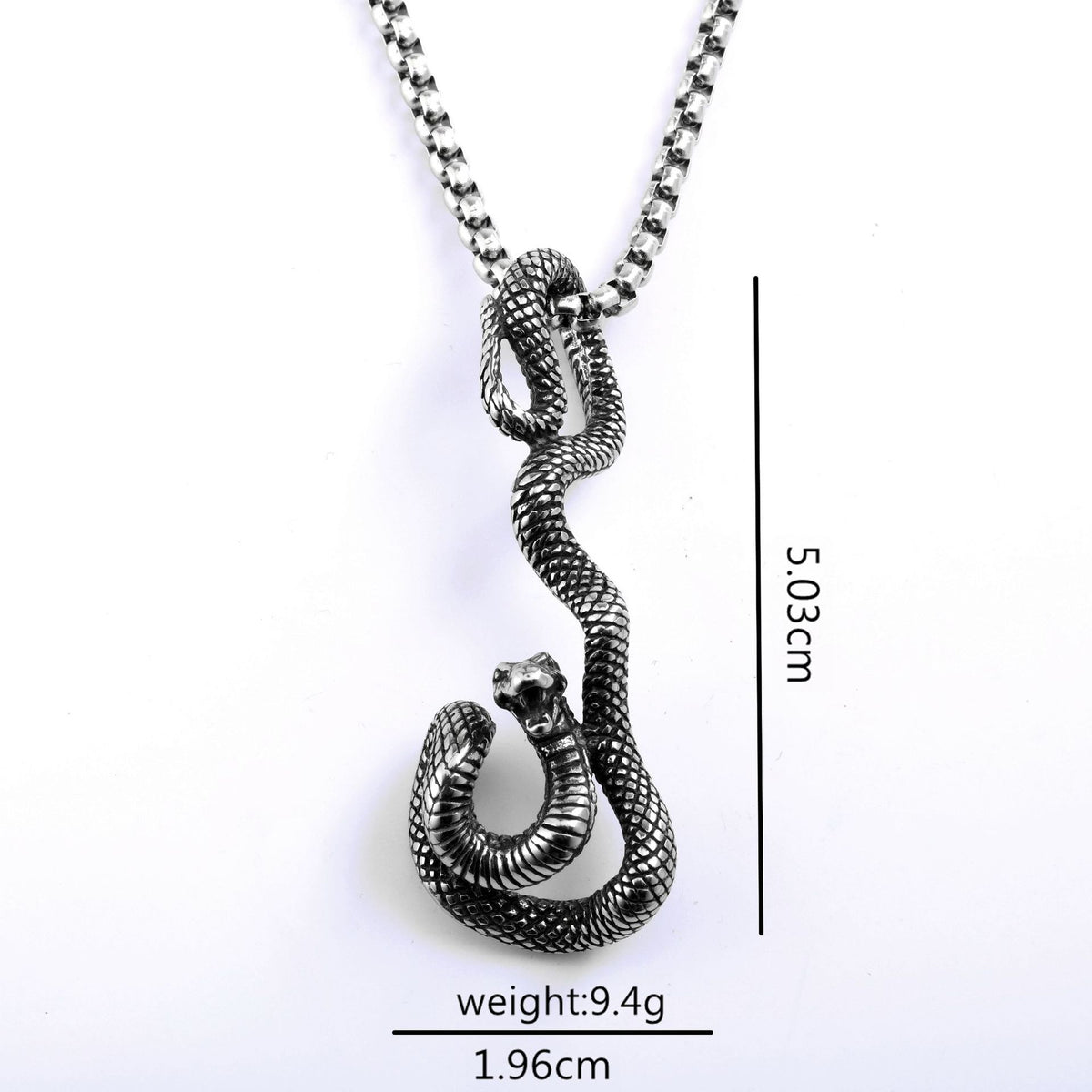 Punk Evil Eye Stainless Steel Pendant Necklace