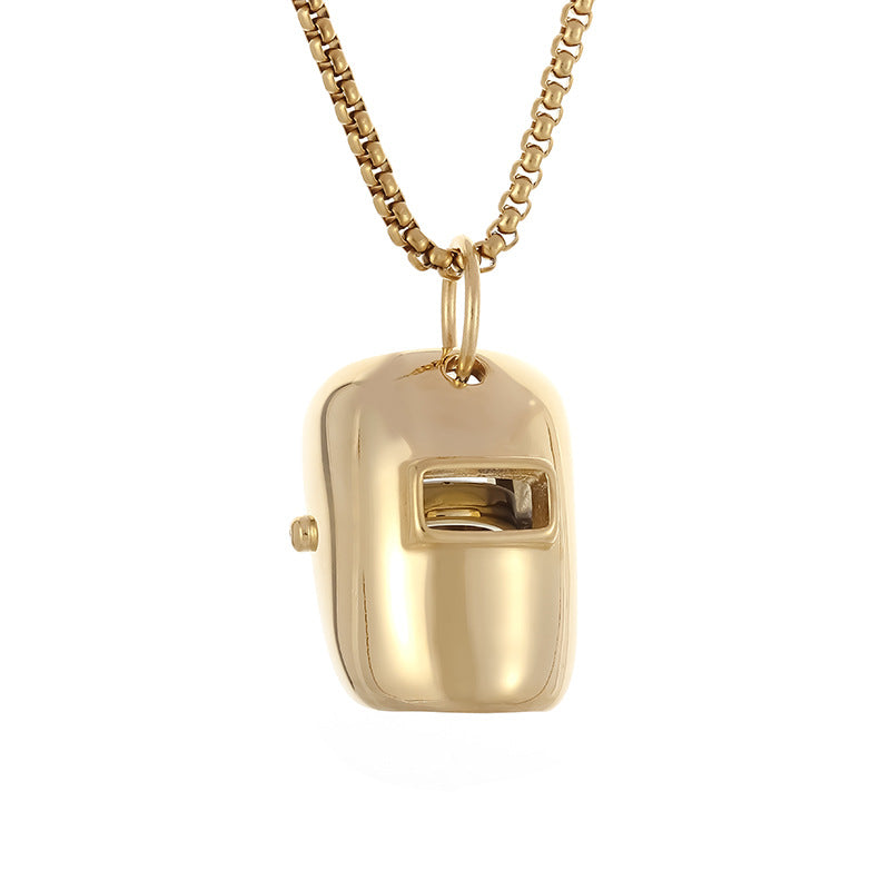 Steel Necklace – Minimalist Everyday Pendant