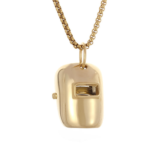 Steel Necklace – Minimalist Everyday Pendant