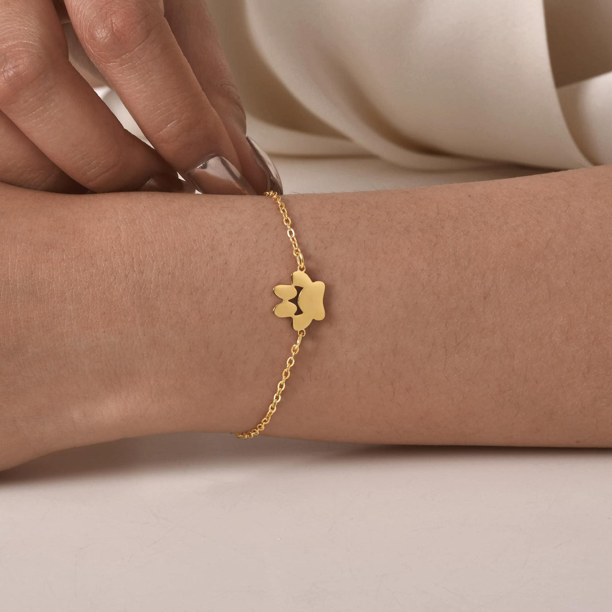 Gold-Plated Stainless Steel Bracelet