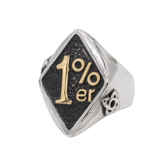 Planderful Jewelry Vintage Stainless Steel Ring With European American Style And Everyday Genie Collection