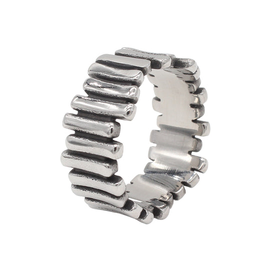 Planderful Titanium Ring Everyday Genie Vintage Fence Design