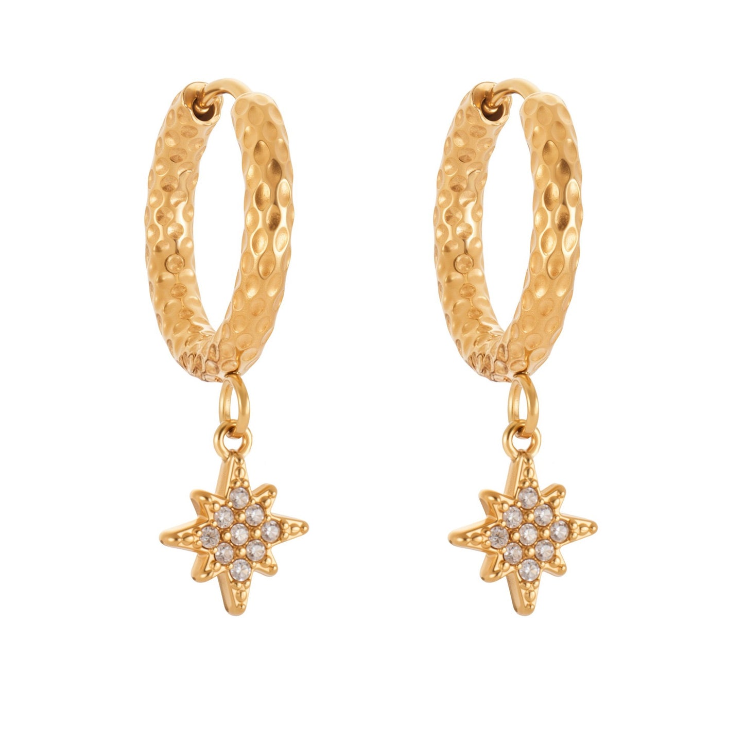 Planderful Zircon Earrings Exquisite Gold Plated For Women
