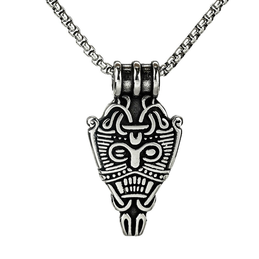 Vintage Viking Stainless Steel Men's Pendant Necklace