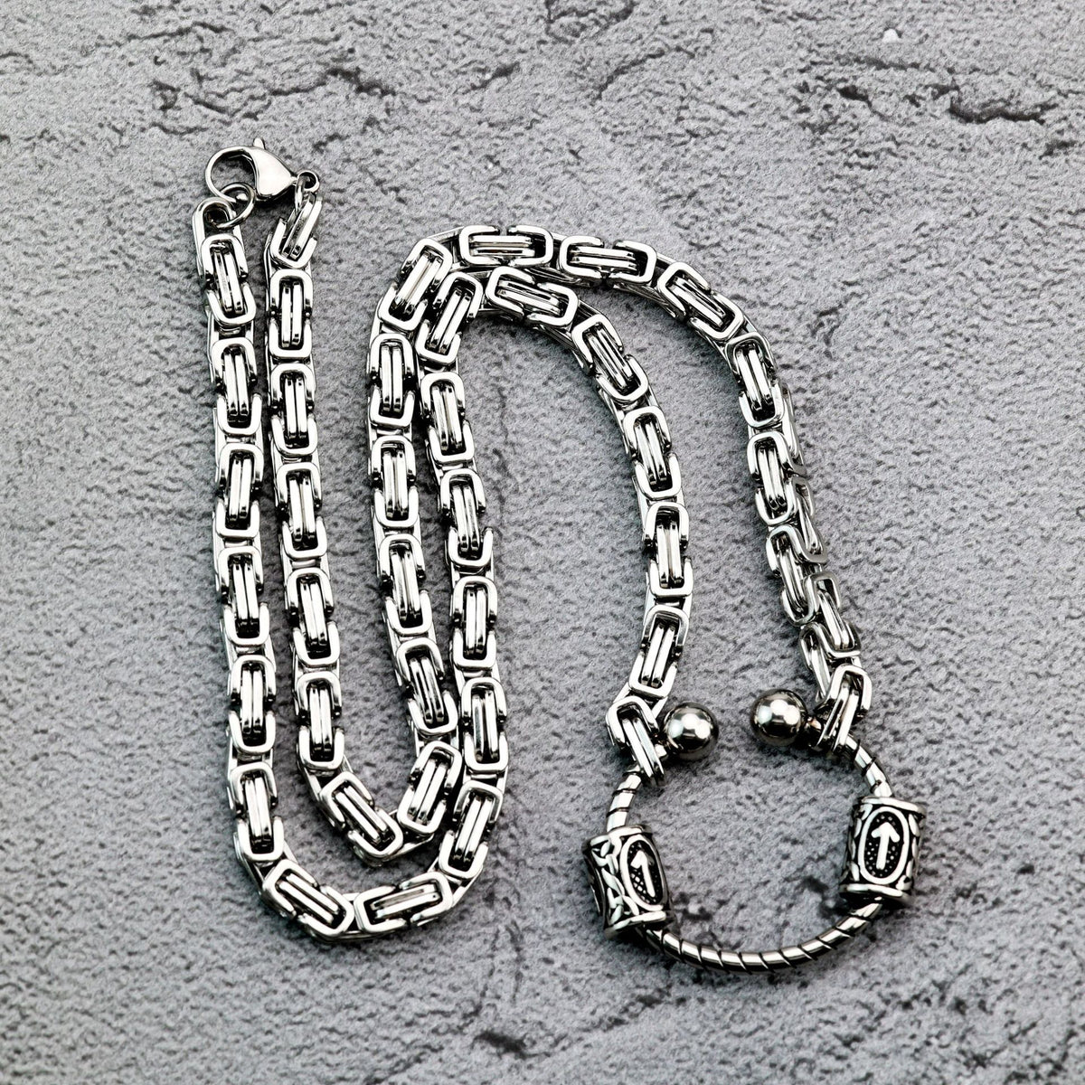 Mask Emperor Stainless Steel Pendant Necklace