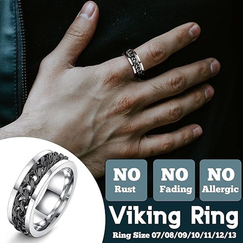 Titanium Steel Ring Set 4 Piece Unisex Celtic Knot Outdoor Cyclist Protection Durable Planderful Everyday Genie