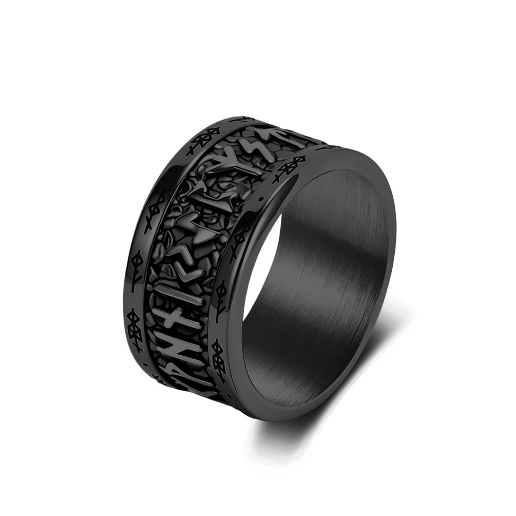 Stainless Steel Viking Rune Vintage Ring