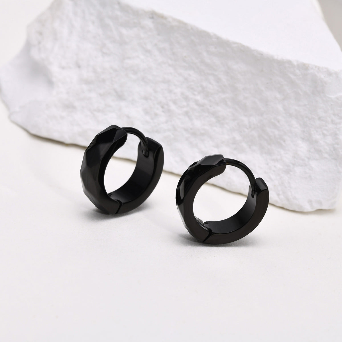 Stainless Steel Floral Earrings
