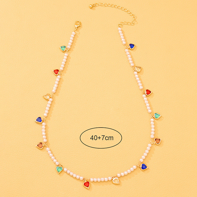 Pearl Love Beaded Necklace - Vienna Verve Collection