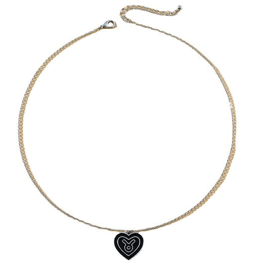 Mystical Zodiac Charm Necklace with Gold Roman Coin Pendant