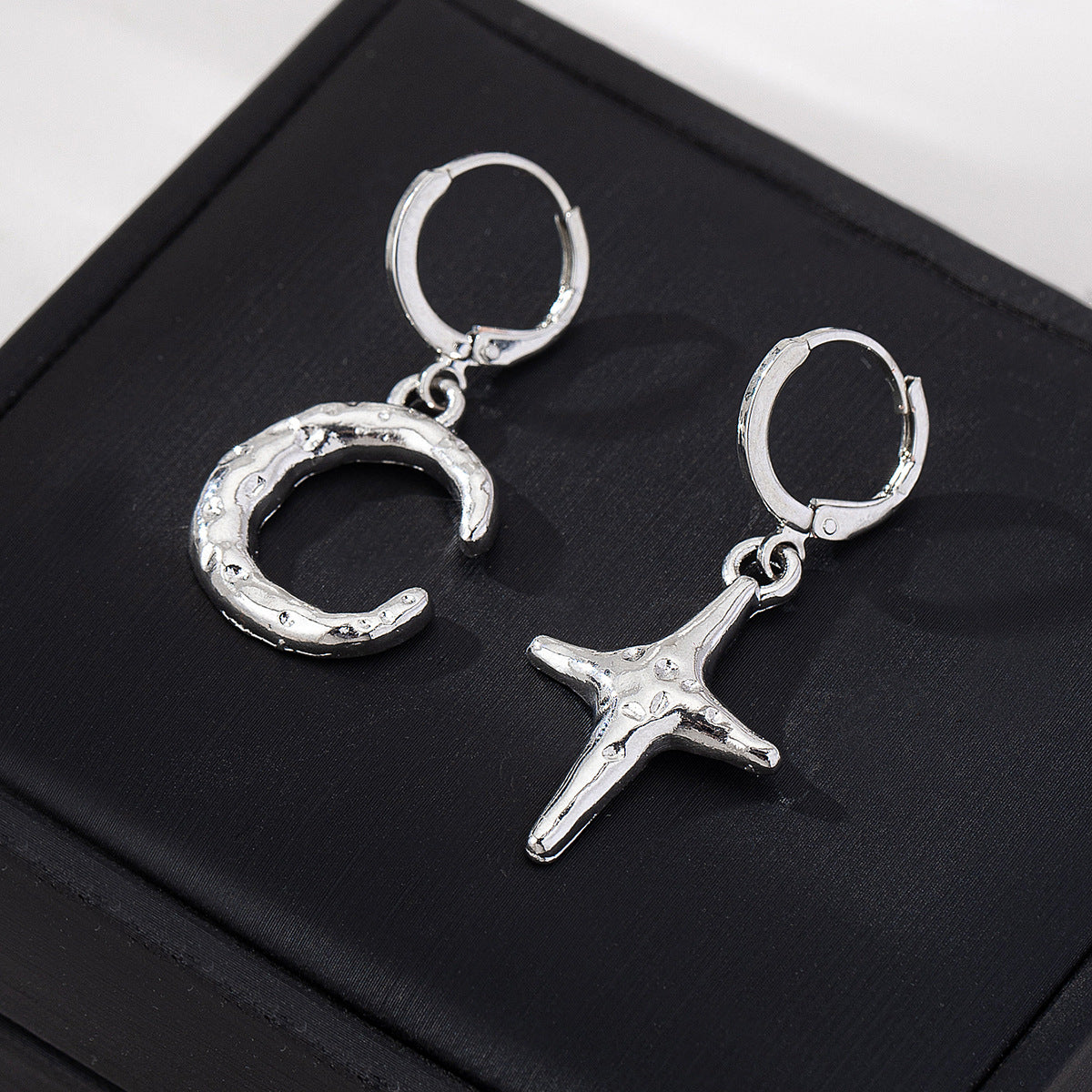 Planderful Vienna Verve Star Moon Stud Earrings – Fashion Minimalist Design