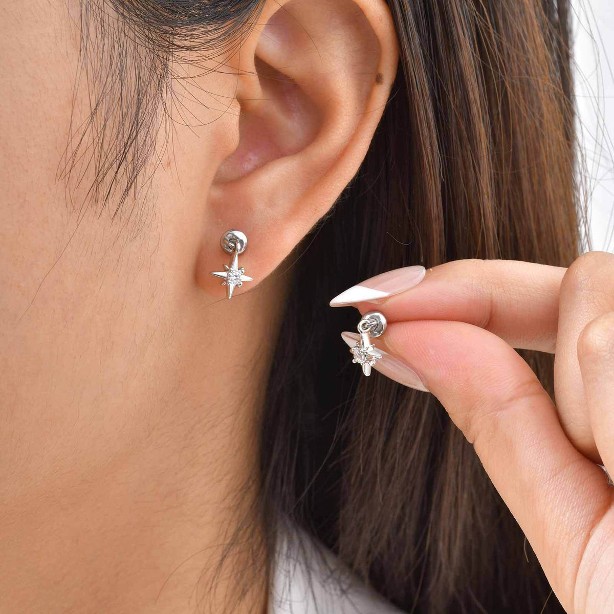 Stainless Steel Single Earring