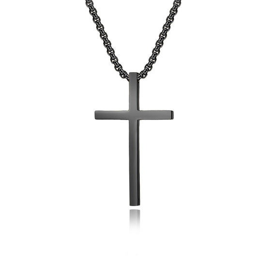 Steel Pendant – Minimalist Cross Pendant