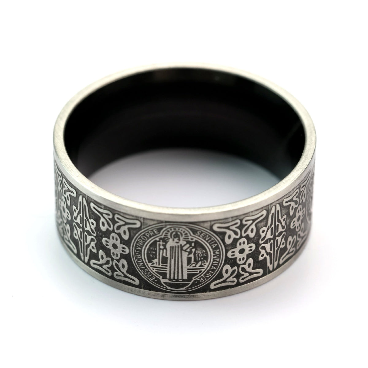 Vintage Cross Stainless Steel Men's Ring