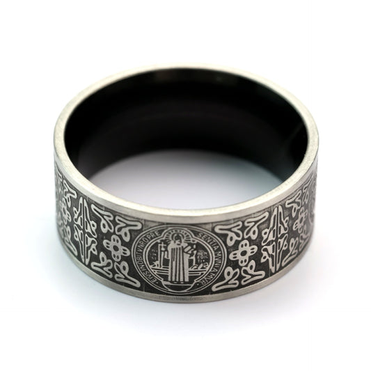 Vintage Cross Stainless Steel Men's Ring