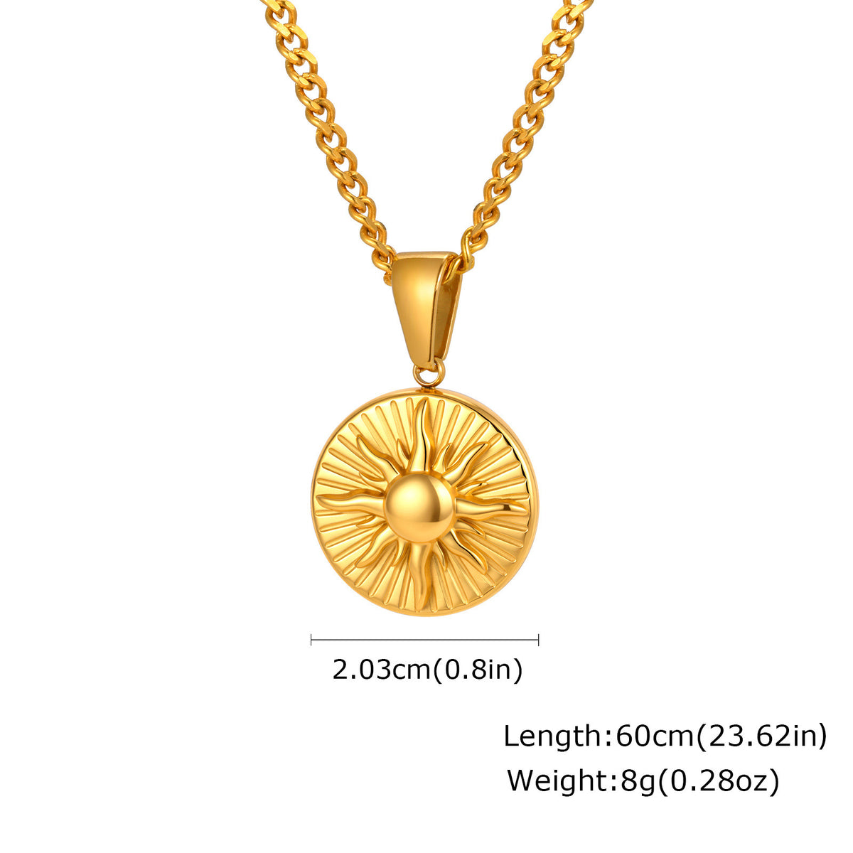 Textured Stainless Steel Pendant