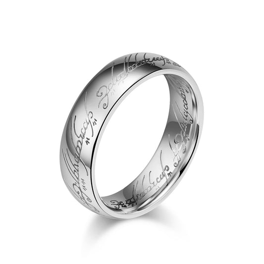 European And American Film And Television Ring King Tungsten Steel Ring For Men