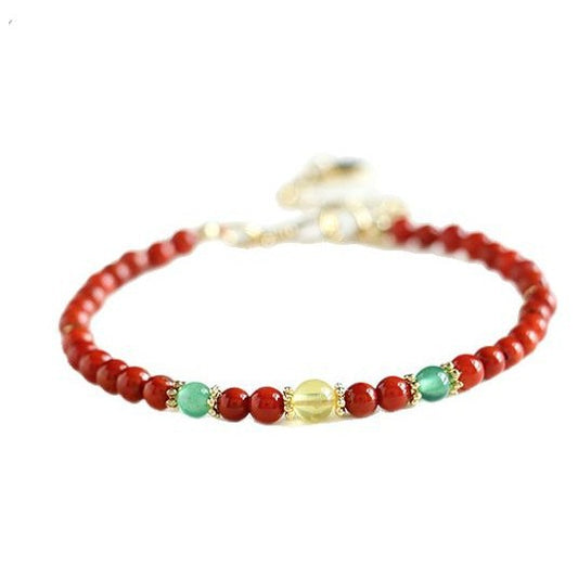 Planderful Fortune's Favor Bracelet – Exquisite Nanhong Agate Elegance