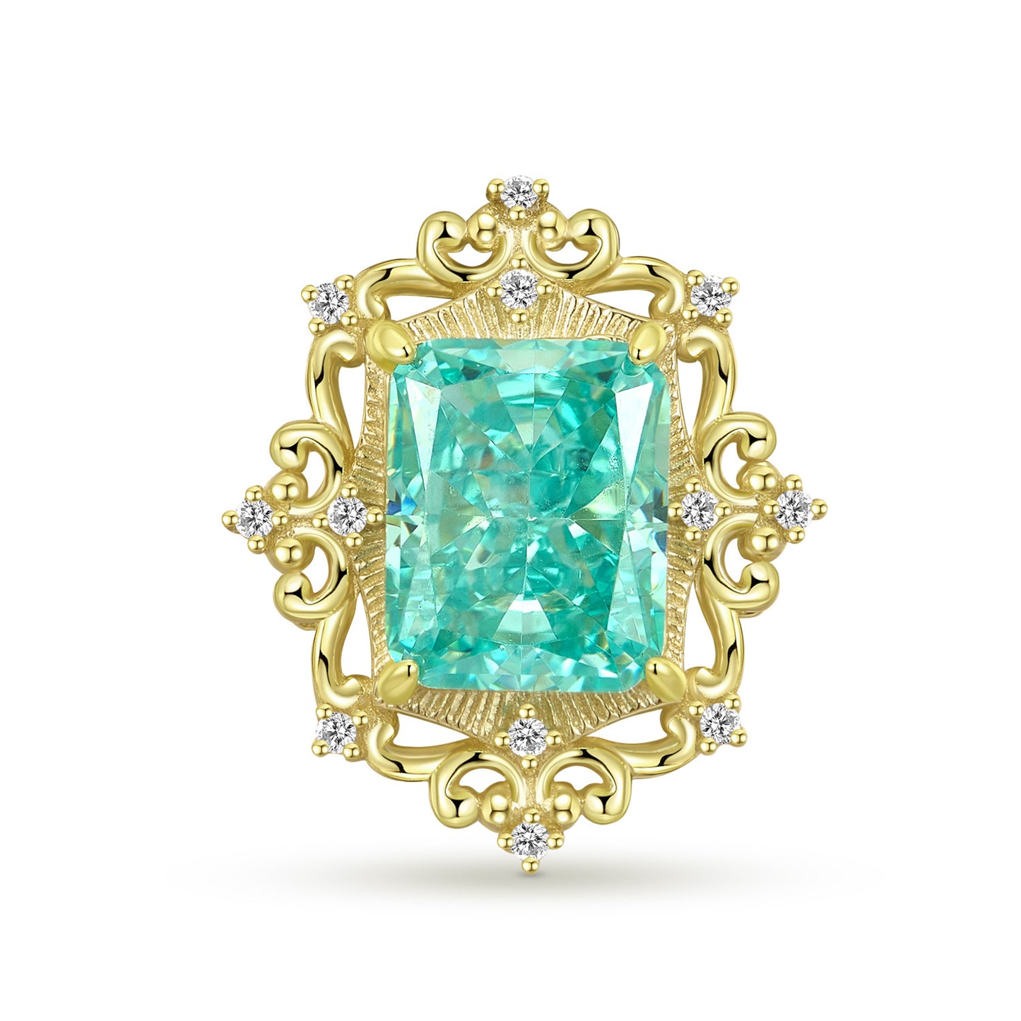 Planderful Everyday Genie Necklace – Original Retro Pattern Design Silver and Gold Collarbone Chain