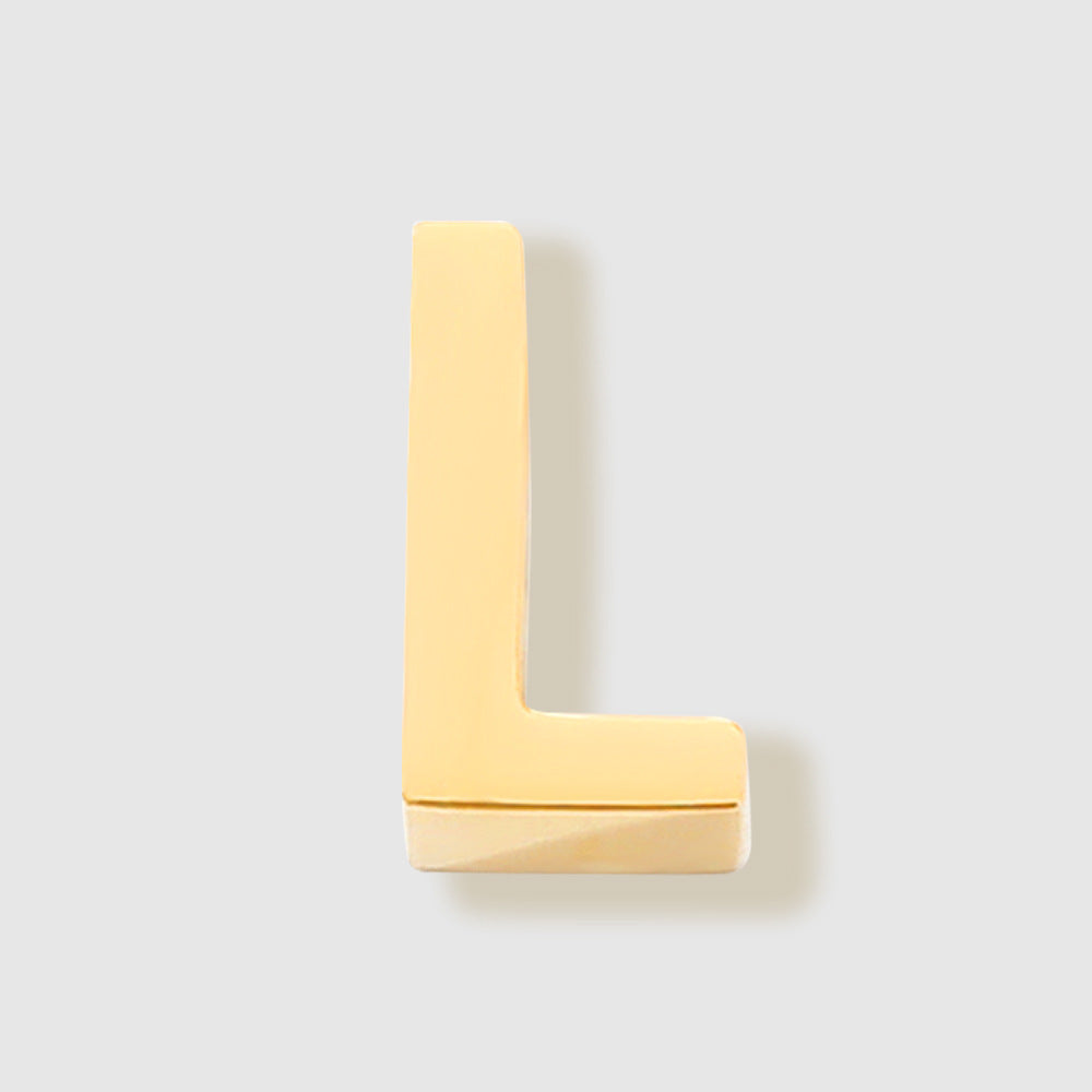 Planderful Jewelry Alphabet Letter Pendant Necklace Stainless Steel Customizable 26 Letters Gift