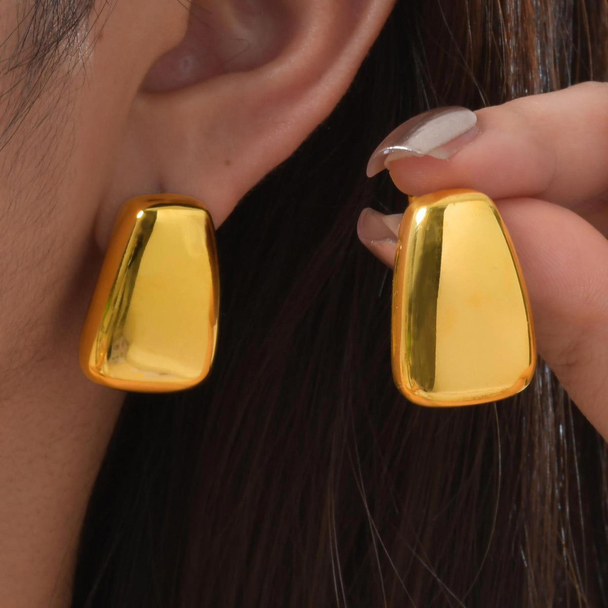 Stainless Steel Geometric Earrings
