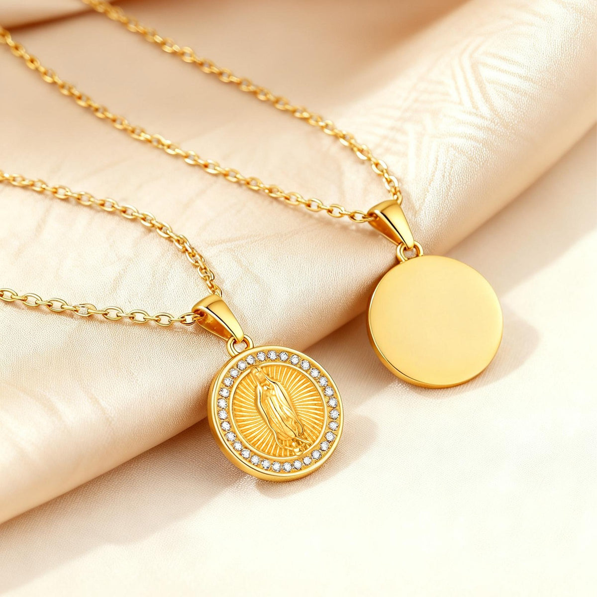 Zircon Vintage Stainless Steel Necklace