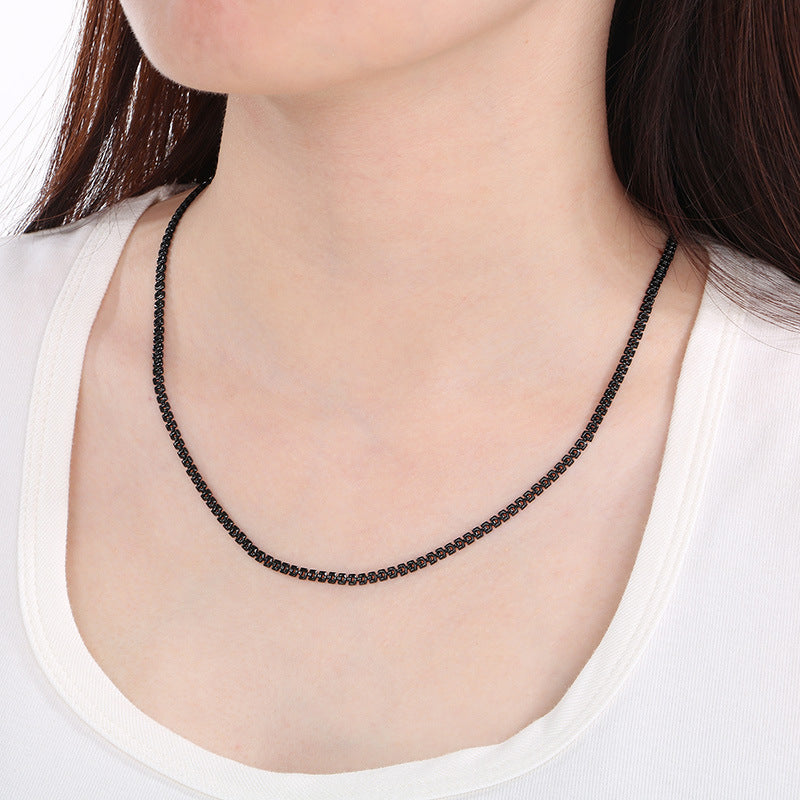 Light Women's Stainless Steel Multi-Size Fishbone Chain Men's And Women's Necklaces Titanium