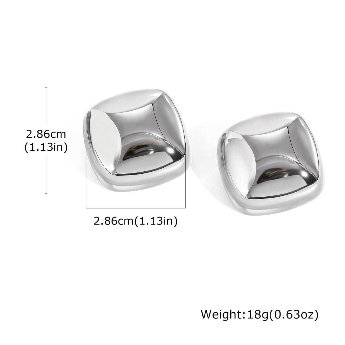 Stainless Steel Geometric Earrings