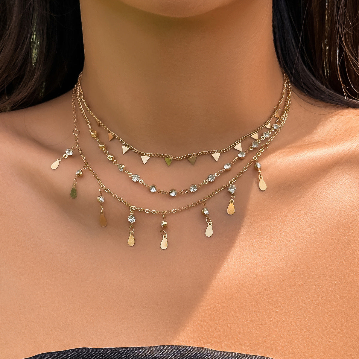 Colorful Tassel Necklace with Star and Moon Ornaments