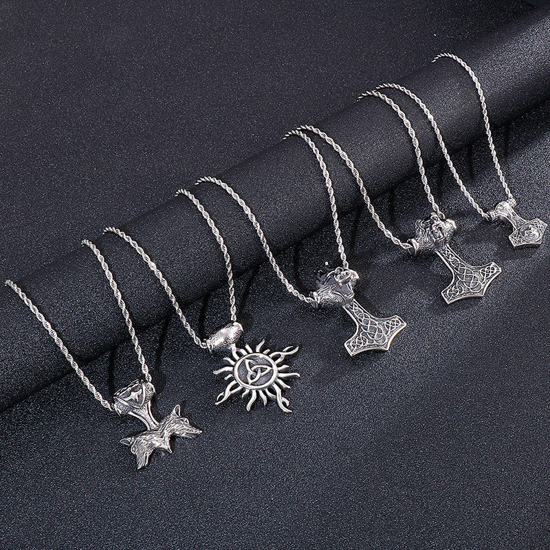 Majestic Lion Head Pendant in Titanium Steel for Men