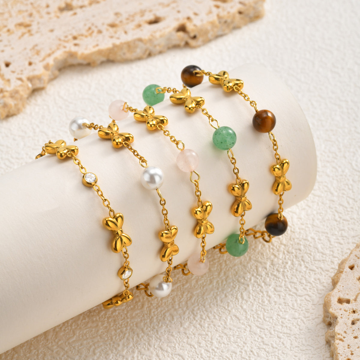 Cross Zircon Stainless Steel Bracelet for Women